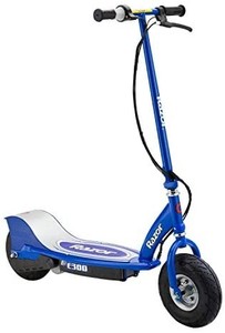 lot 6067 image: Razor E300 Durable Adult & Teen Ride-On 24V Motorized High-Torque Power Electric Scooter, Speeds up to 15 MPH with Brakes and 9 Pneumatic Tires, Blue