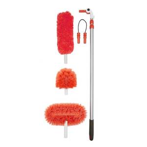 lot 6114 image: OXO Good Grips 3-In-1 Extendable Long Reach Microfiber Dusting System, Orange