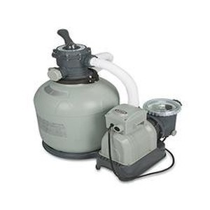 lot 6117 image: Intex Krystal Clear Sand Filter Pump for Above Ground Pools, 16-inch