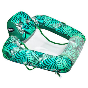 lot 6185 image: Aqua Leisure - Aqua Zero Gravity Inflatable Swimming Pool Chair Lounge Float, Teal Fern Green