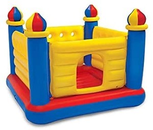 lot 6187 image: Intex Jump O Lene Castle Inflatable Bouncer, for Ages 3-6