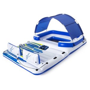 lot 6192 image: Bestway Hydro-Force Tropical Breeze 6-Person Water Inflatable Party Island Float