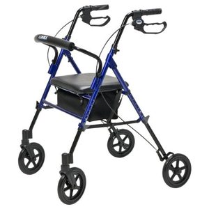 lot 6228 image: Lumex Set n Go Wide Height Adjustable Rolling Walker