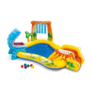lot 6243 image: Intex - Dinosaur Play Center Inflatable Kids Set Swimming Pool