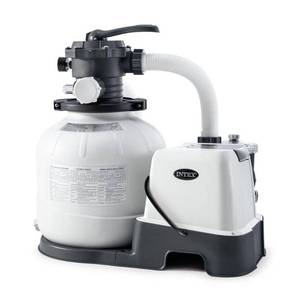 lot 6250 image: Intex 120V Krystal Clear Saltwater System and Sand Filter Pump