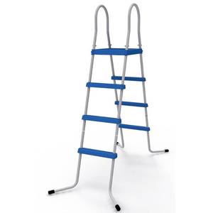 lot 6273 image: Jleisure - 3 Step Platform Outdoor Above Ground Swimming Pool Ladder