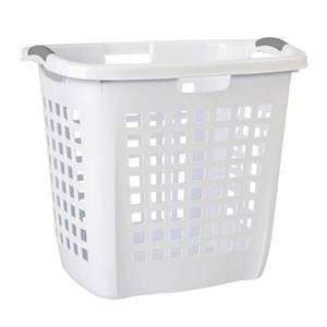 lot 6288 image: STERILITE - Ultra Easy Carry Hamper, White, 19-78-In.