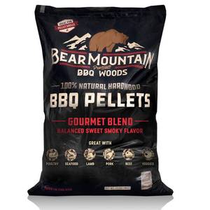 lot 6331 image: Bear Mountain BBQ FB99 All-Natural Hardwood Gourmet Blend Smoker Pellets, 30lbs