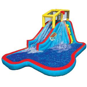 lot 6367 image: Banzai Slide N Soak Splash Park Kids Inflatable Outdoor Backyard Water Park