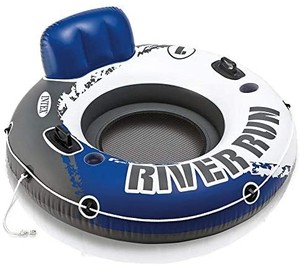 lot 6385 image: Intex River Run I Sport Lounge, Inflatable Water Float, 53 Diameter