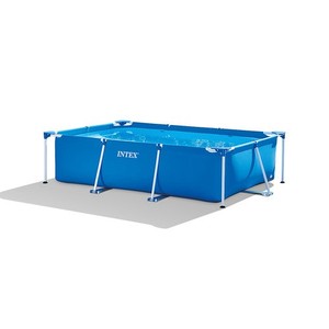 lot 6395 image: Intex - Kids Rectangular Frame Outdoor Above Ground Swimming Pool