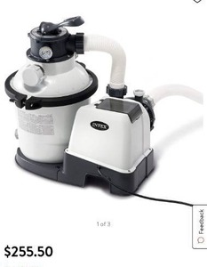 lot 6397 image: Intex Krystal Clear Sand Filter Pump for Above Ground Pools, 10-inch, 110-120V with GFCI