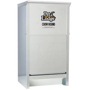 lot 6404 image: Miller Manufacturing 25-lb Chow Hound Galvanized Steel Dog Feeder
