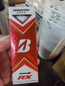 lot 6411 image: NEW Bridgestone 2020 Tour B RX Golf Balls One Sleeve 3 Count Sleeve BRAND NEW