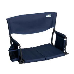 lot 6438 image: Bleacher Boss Compact Stadium Seat - Navy
