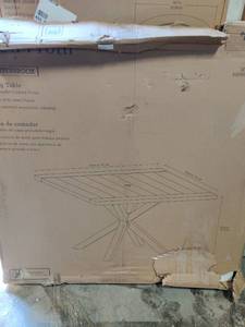 lot 55240 image: Allen & Roth Chesterbrook Outdoor Dining Table