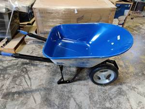 lot 55241 image: Kobalt Double Wheel Wheelbarrow