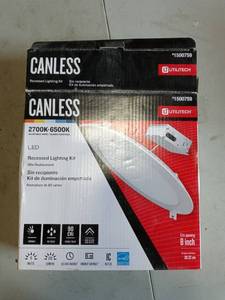 lot 55269 image: Ultitech 1500759 Canless LED Recessed Lighting Kit Fits 8 Inch Opening
