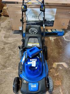 lot 55300 image: Kobalt 40V Max Self Propelled Lawnmower (tested, works)