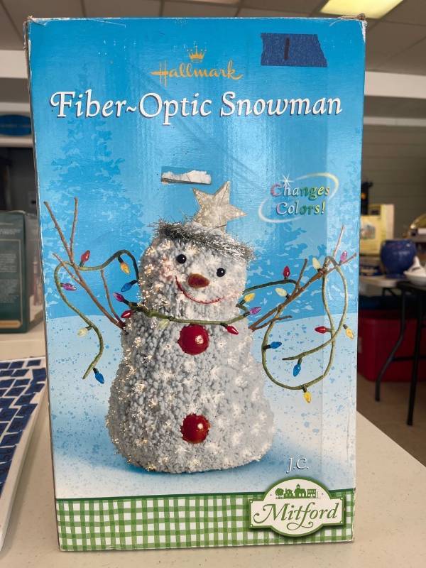 Hallmark fiber optic 2025 snowman