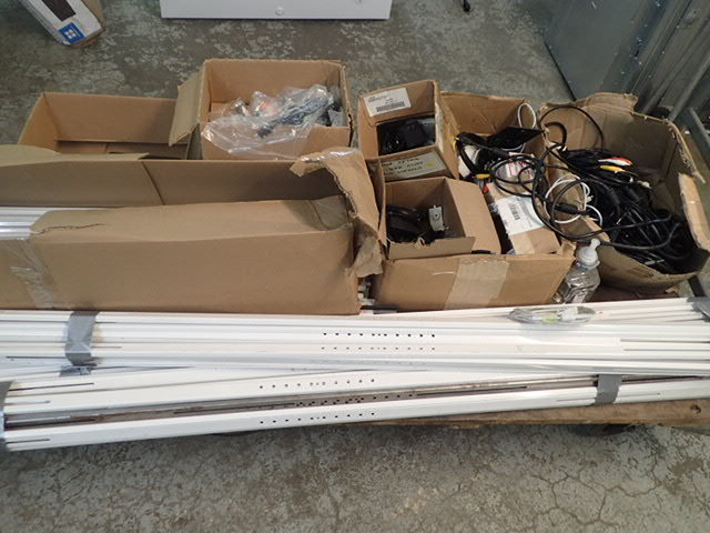 lot 6602 image: Large Misc Lot of Electronic Supplies and Steel Brackets