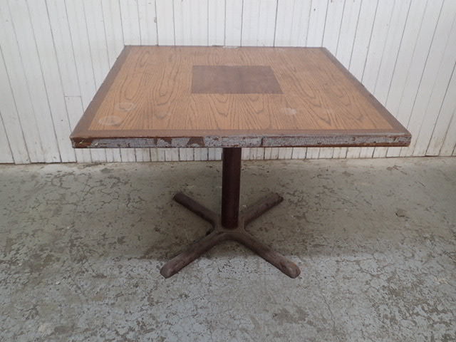 lot 8159 image: Solid Wood Four Top Table