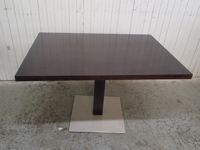 lot 8165 image: Andreu World Solid Dark Wood Dining Height Table