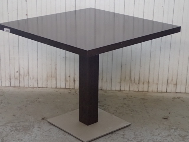lot 8163 image: Andreu World Solid Dark Wood Dining Height Table