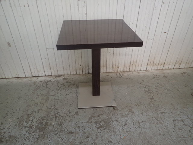 lot 8167 image: Andreu World Solid Dark Wood Dining Height Table