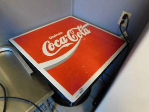 lot 7098 image: Coca Cola Table wMetal Base