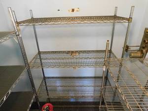 lot 7127 image: Wire Shelving
