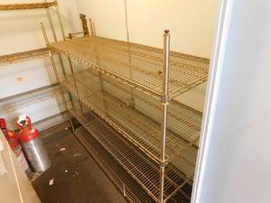 lot 7128 image: Wire Shelving
