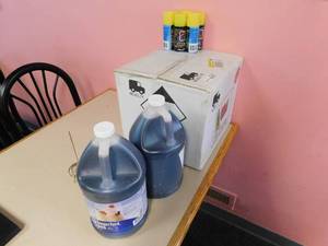 lot 7129 image: Fountain Syrup and Case of Silly String