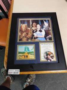 lot 7143 image: Wizard of Oz Framed Decor