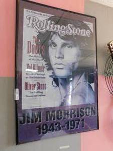 lot 7159 image: Jim Morrison Framed Decor