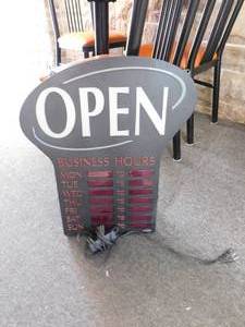 lot 7164 image: Open Electronic, Programmable Sign