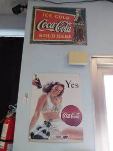 lot 7174 image: Misc. Coca Cola Wall Decor
