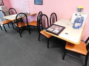 lot 7189 image: Set of Two Dining Height Tables