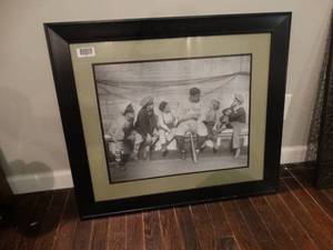 lot 1251 image: New York Yankees baseball framed wall art