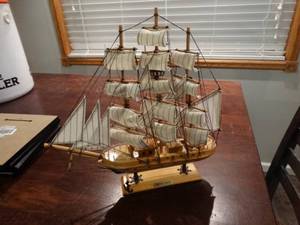 lot 1264 image: Small very cool model of the Mayflower