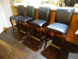 lot 1295 image: 4 bar stools