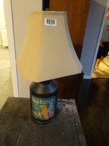 lot 1307 image: Blu-Knight table lamp w shade