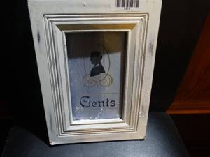 lot 1313 image: Framed Gents sign