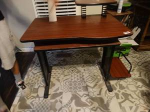 lot 1349 image: Nice looking computer desk w keyboard slide