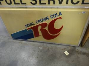 lot 1379 image: Original RC Cola plastic sign insert