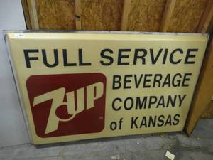 lot 1380 image: LG Original 7 up plastic sign insert