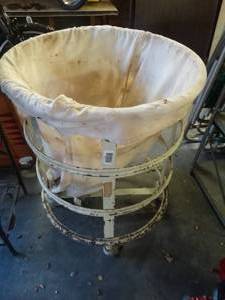 lot 1404 image: Antique Hospital laundry cart- Very Cool