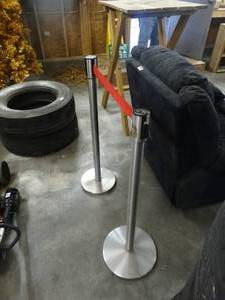 lot 1414 image: 2 crowd control stands