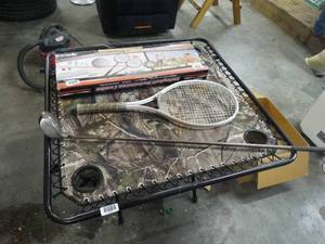 lot 1444 image: Golf club tennis racket badminton set