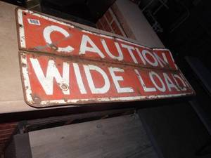 lot 1464 image: Vintage metal embossed sign